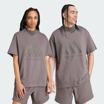 ADIDAS PERFORMANCE Performance shirt 'ONE' in Brown: front