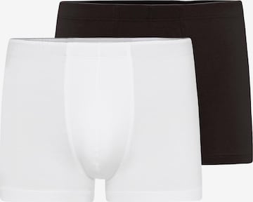 Hanro Boxershorts 'Cotton Superior' in Schwarz: Vorderseite