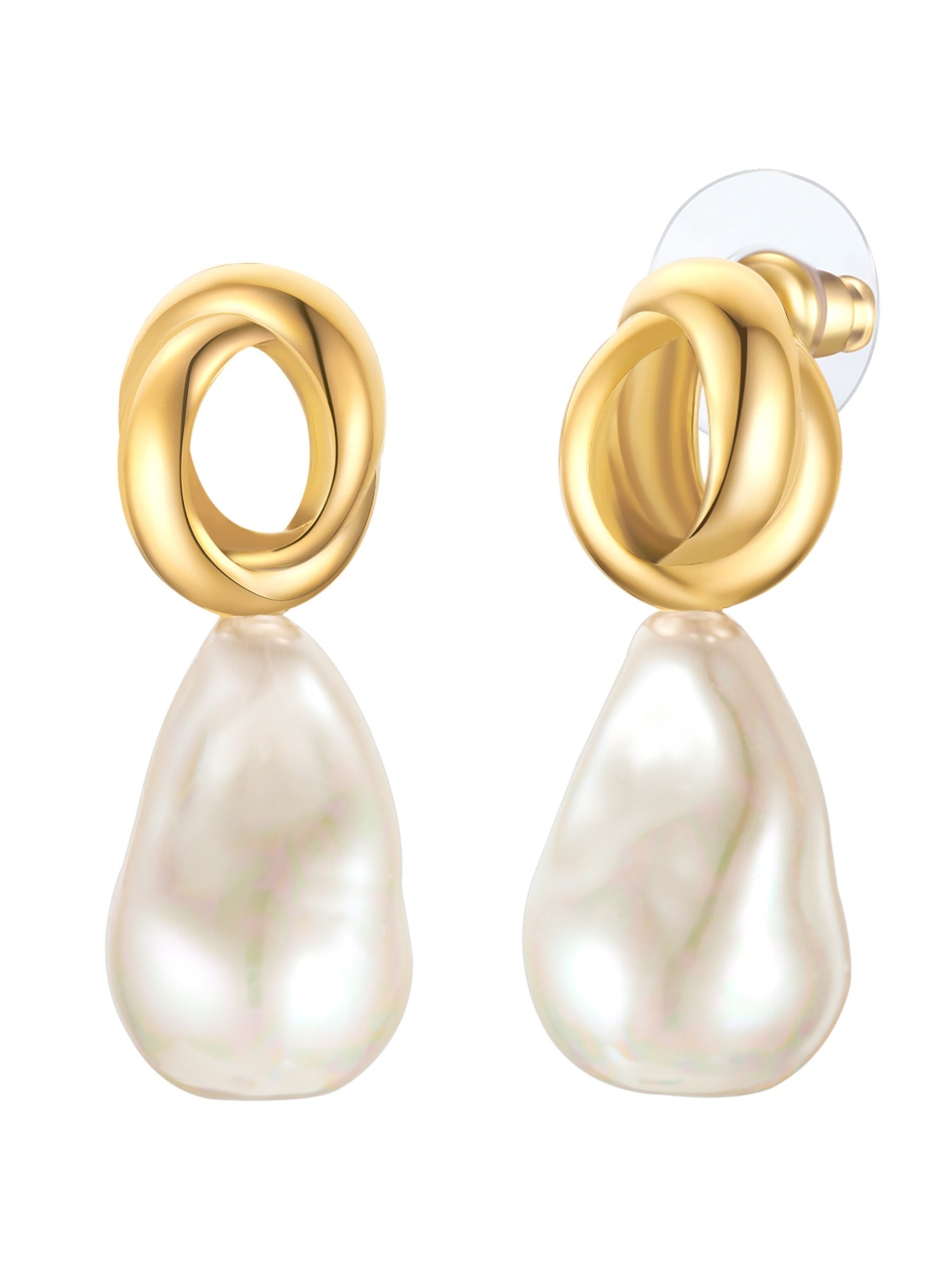 Yokoamii Ohrringe in Gold: Vorderseite