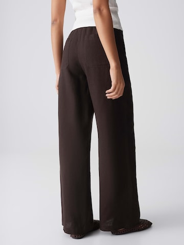 OPUS Wide Leg Hose 'Mileni Resort' in Braun