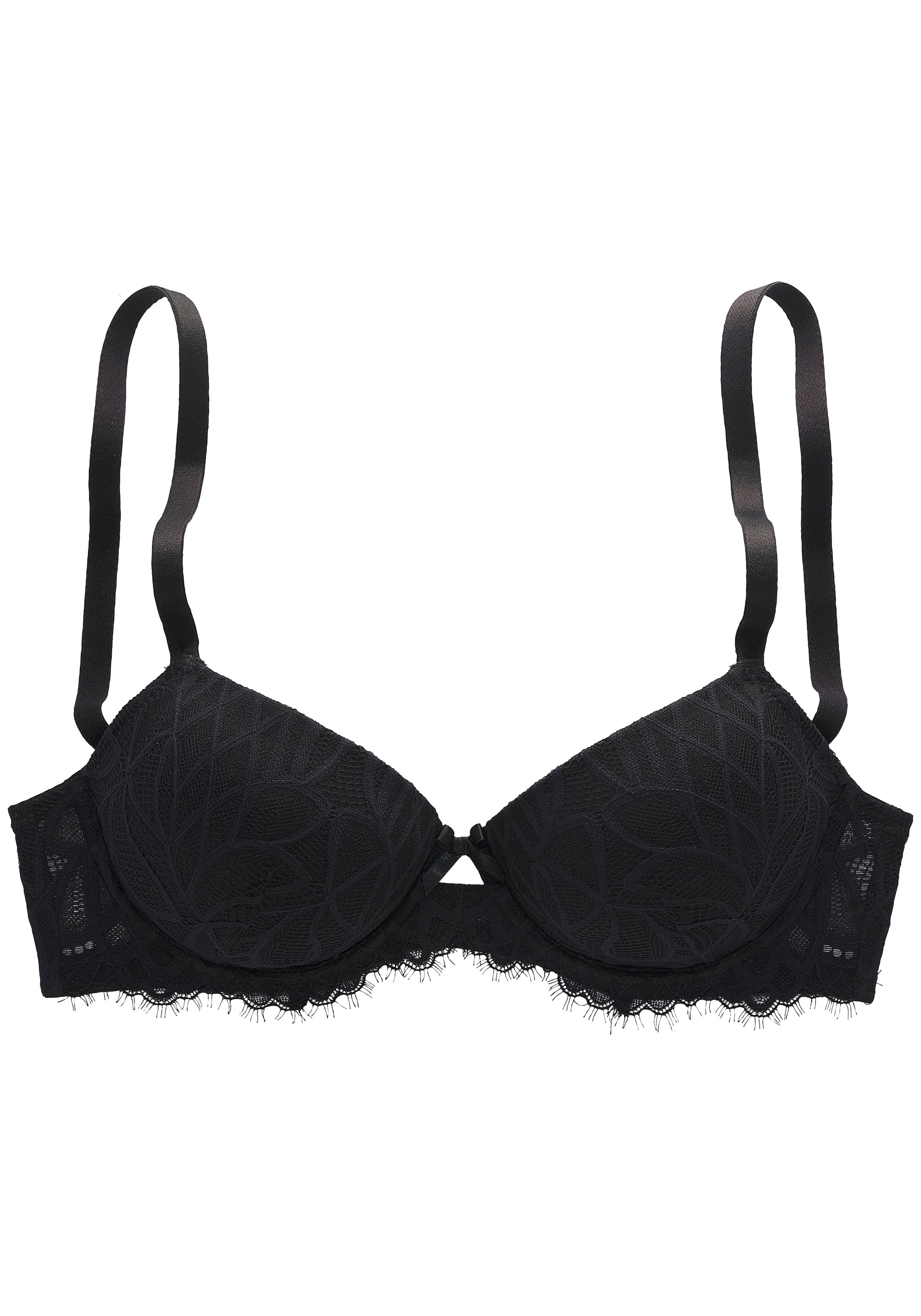 melns LASCANA T-krekla Krūšturis: no priekšpuses