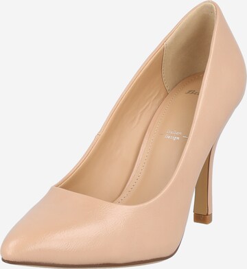 Bata Pumps in Beige: voorkant