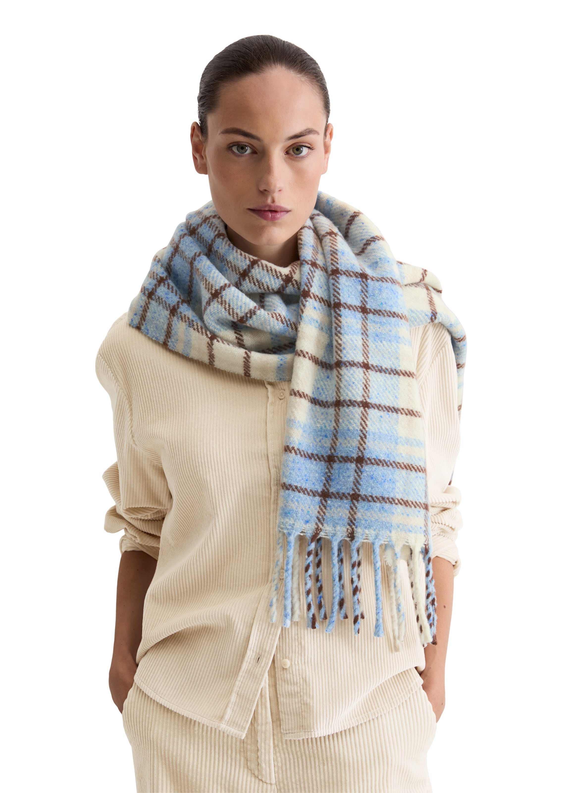 Marc O'Polo Scarf in Blue: front