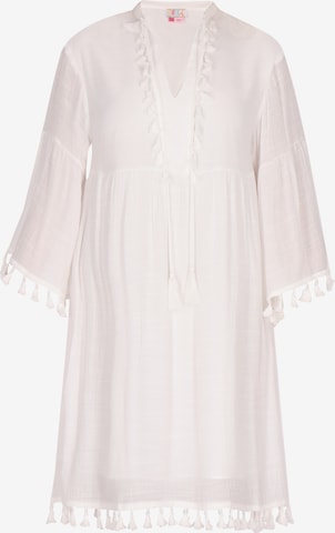 Robe IZIA en blanc : devant