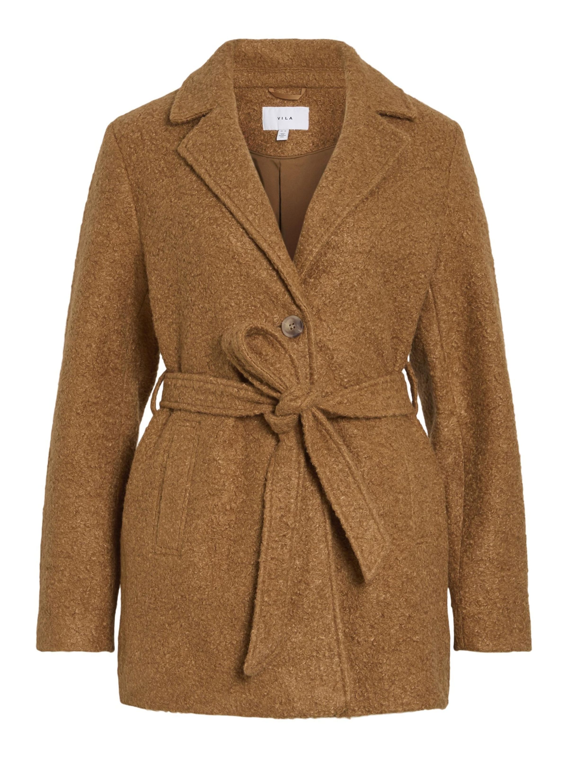 VILA Between-season jacket 'VITJEKKI' in Brown: front