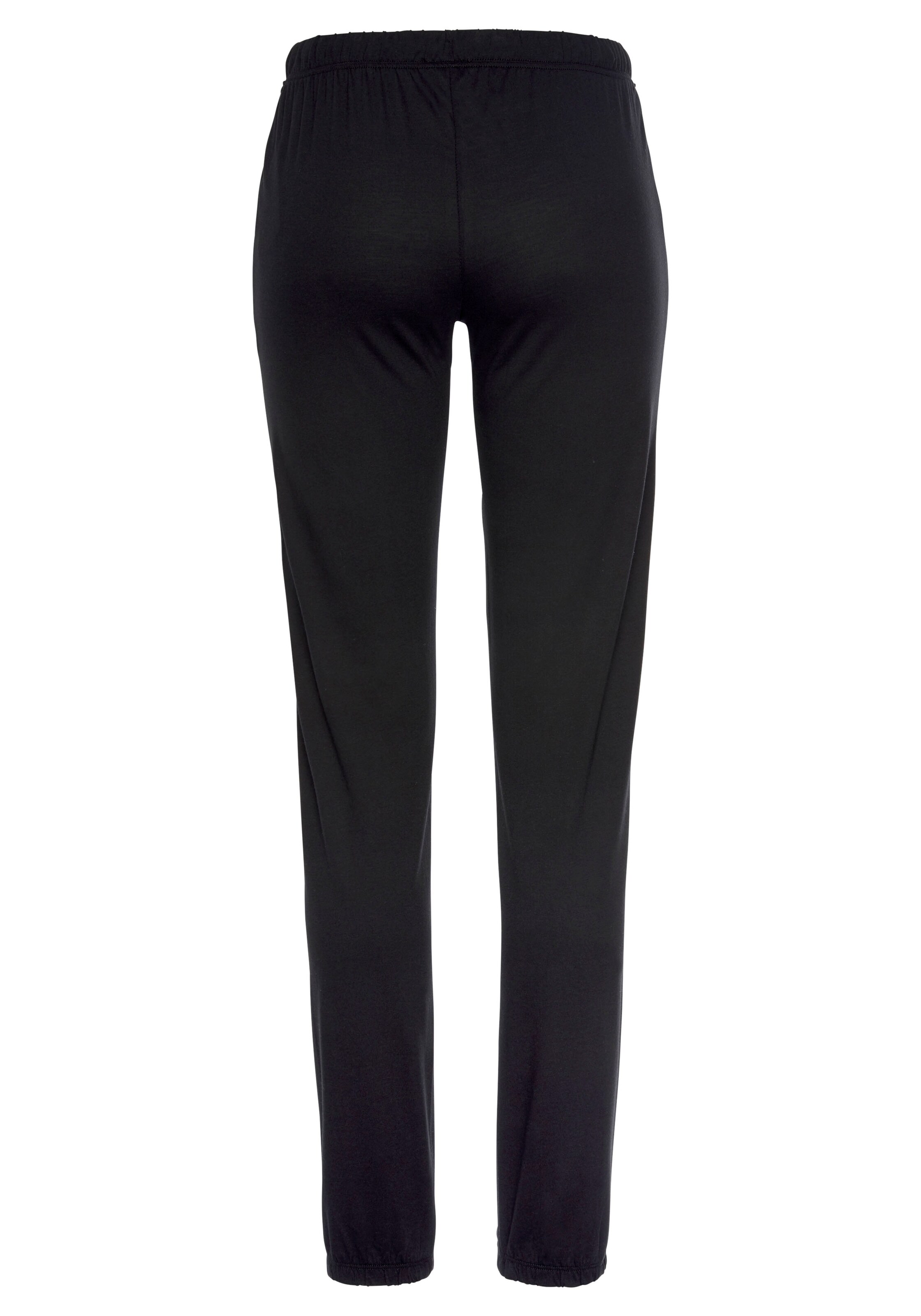 LASCANA Pyjamabroek in Zwart