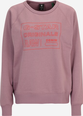 G-Star RAW Sweatshirt i lila: framsida