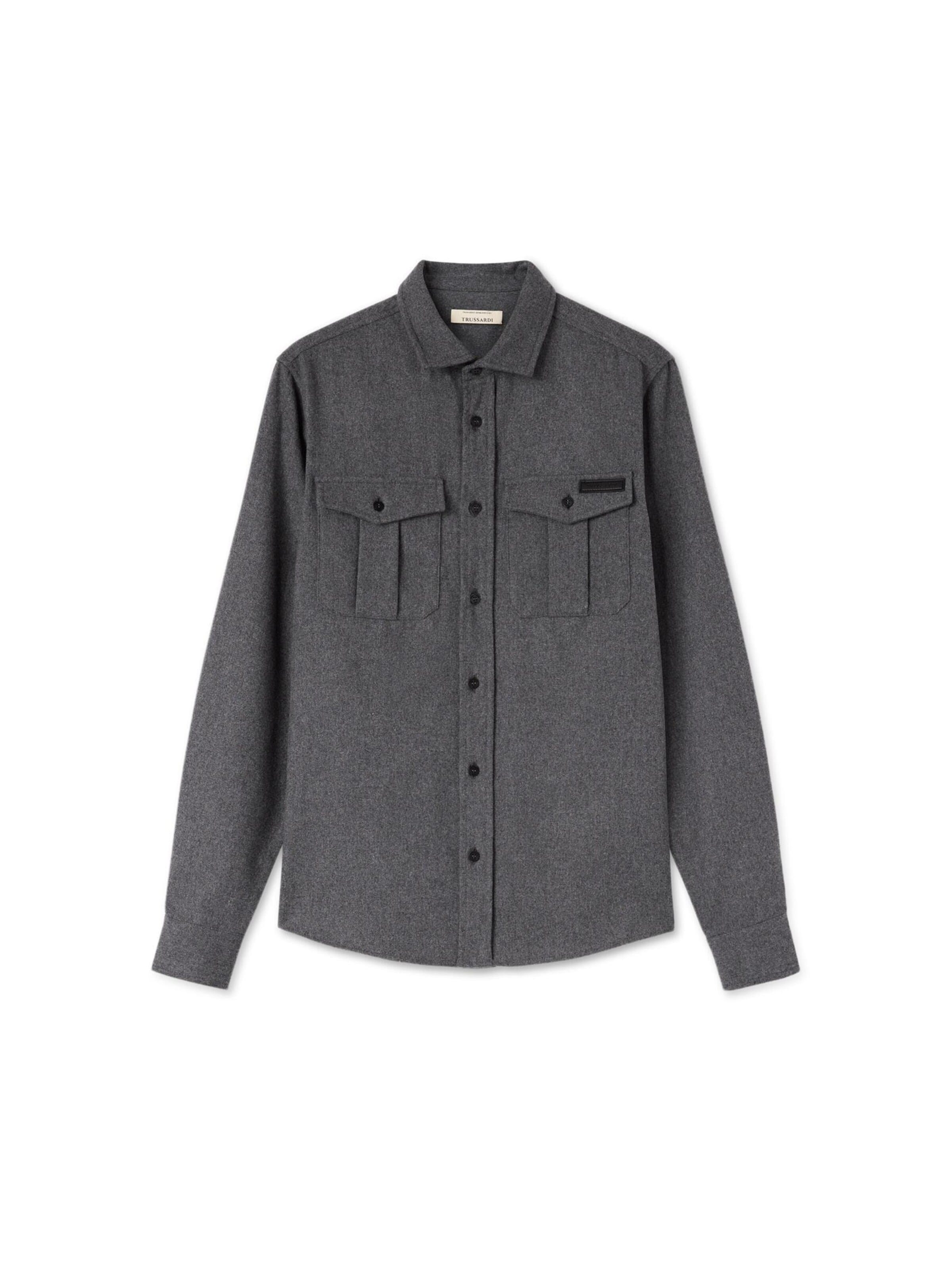 Maglietta di Trussardi in grigio: frontale