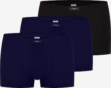 Mey Boxershorts 'Network' in Blau: Vorderseite