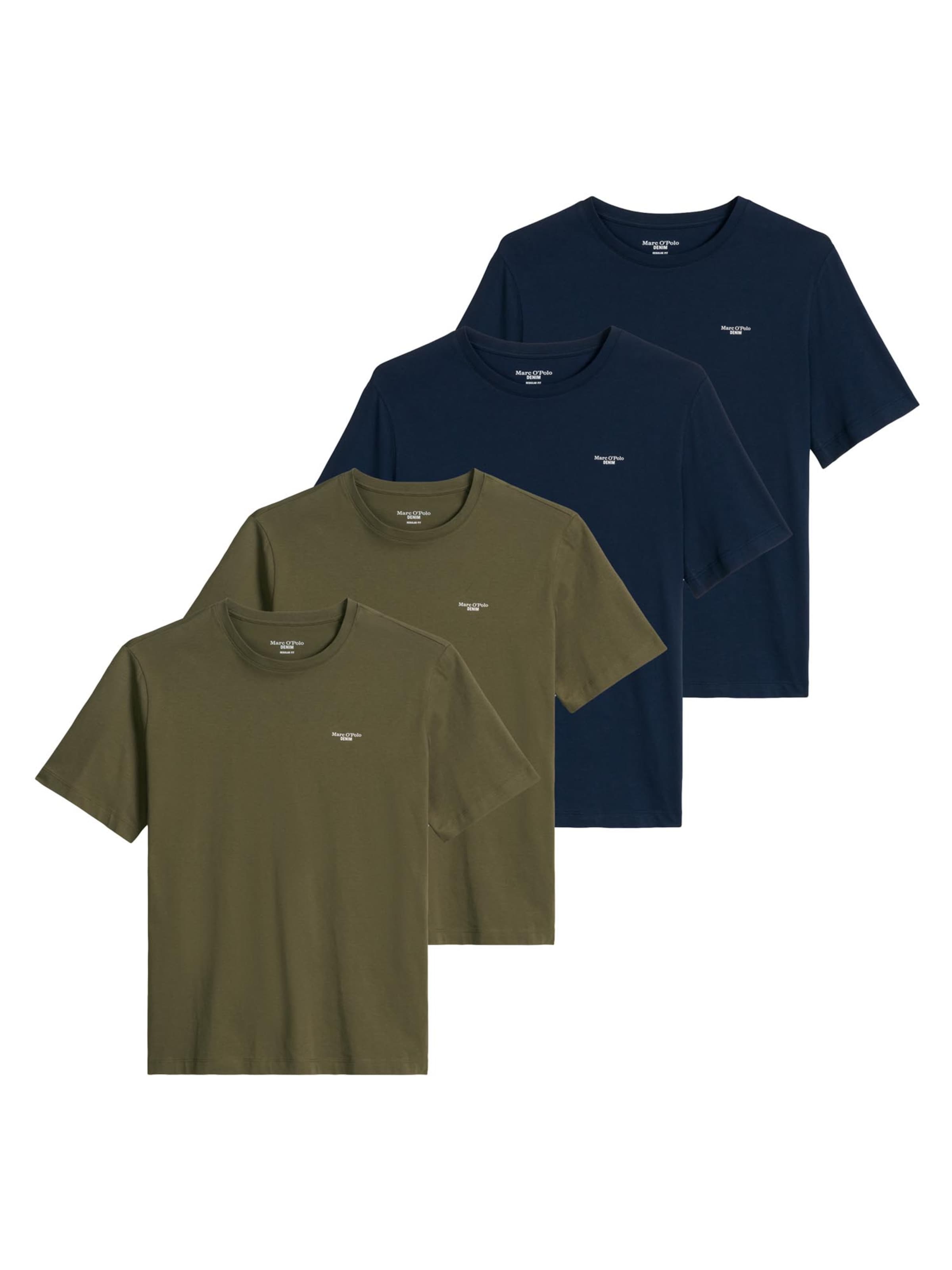 Marc O'Polo DENIM Shirt 'Basic' in Green: front