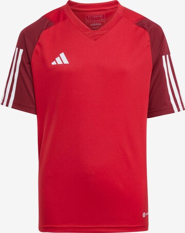 T-Shirt fonctionnel 'Tiro 23' ADIDAS PERFORMANCE en rouge : devant