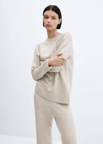 MANGO Sweater 'Camila' in Beige: front