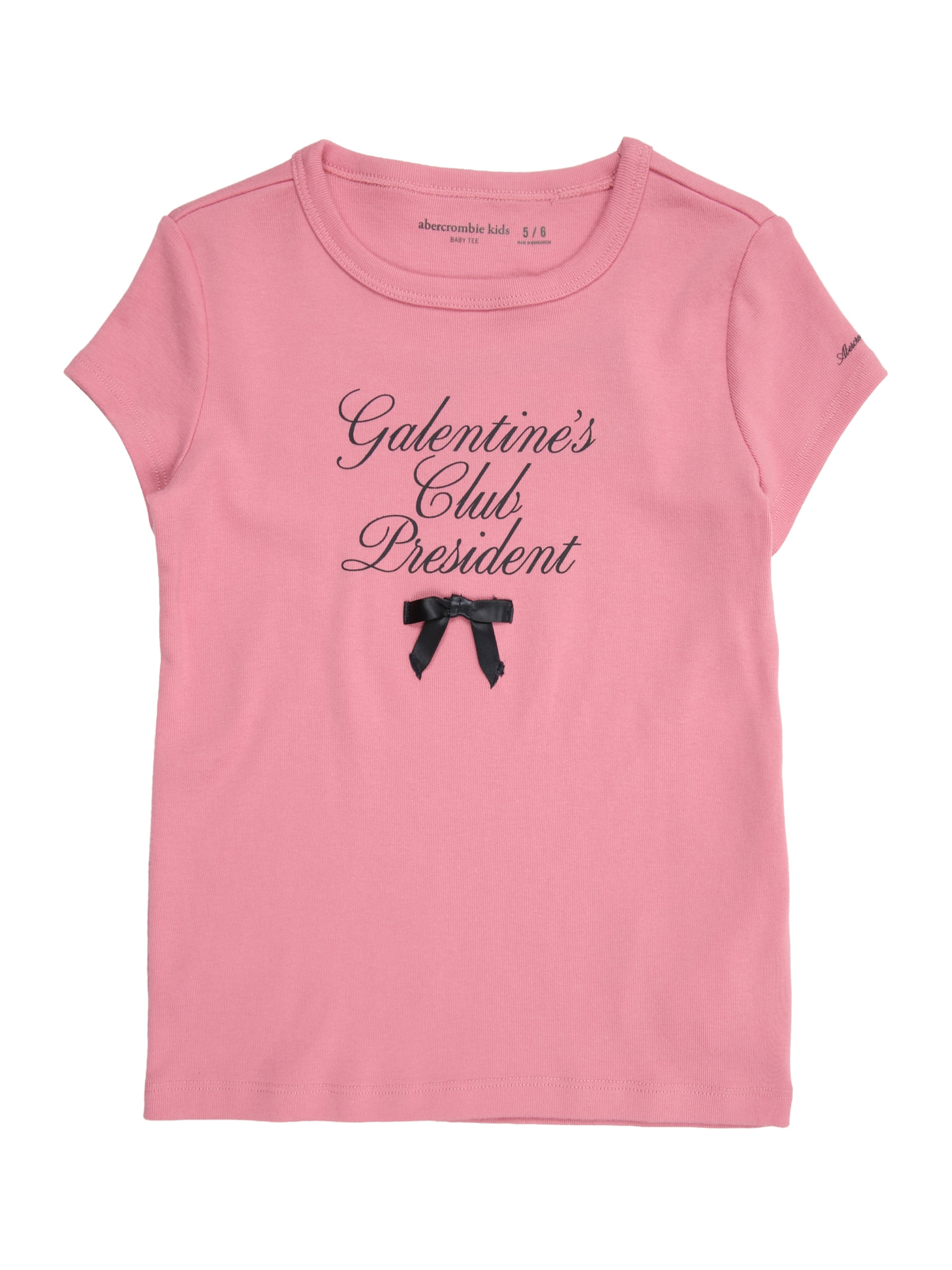 Maglietta 'Galentine's Club' di Abercrombie & Fitch in rosa: frontale