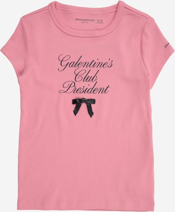 Abercrombie & Fitch Paita 'Galentine's Club' värissä vaaleanpunainen: etupuoli