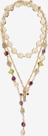 BershkaLančić - zlatna boja: prednji dio