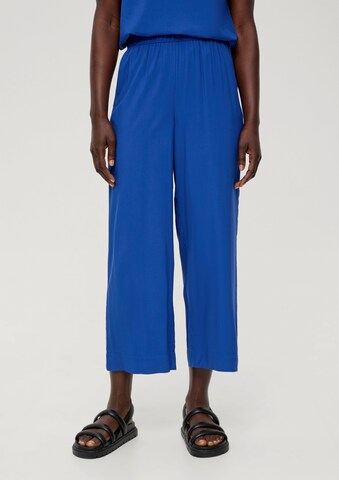 Wide Leg Pantalon s.Oliver en bleu : devant