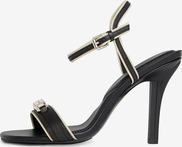 TOMMY HILFIGER Strap Sandals in Black: front