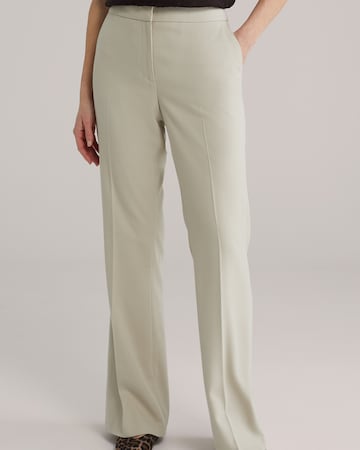 WE FashionFlared/zvonoliki kroj Hlače na crtu - bež boja: prednji dio