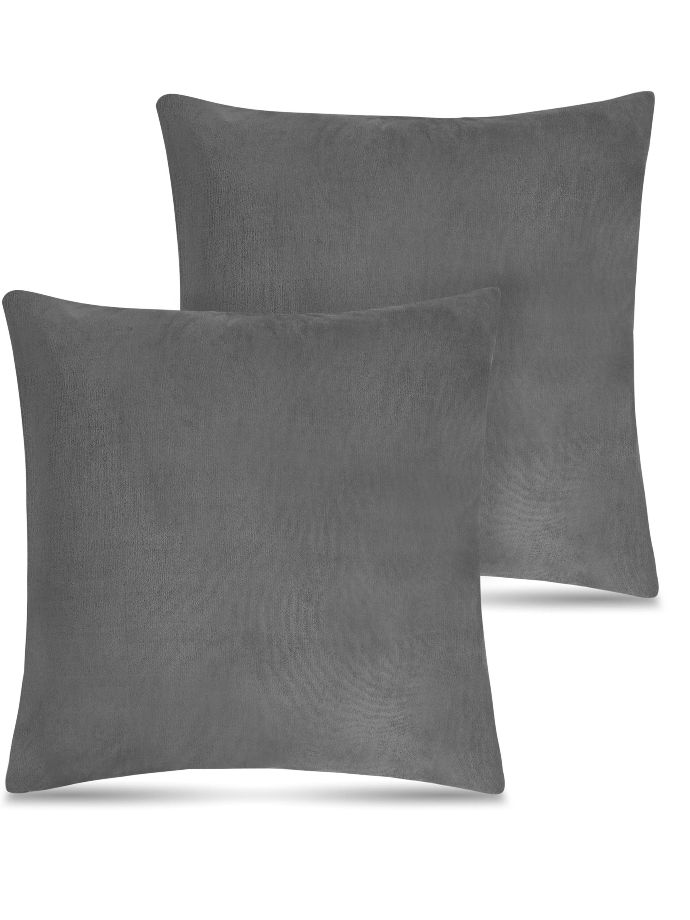 Coussins ' Vora ' Aspero en gris : devant