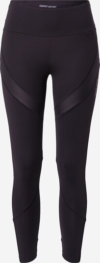 Pantaloni sport 'PER' ESPRIT SPORT pe negru / alb, Vizualizare produs