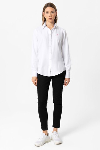 Camicia da donna 'NIHAN' di DENIM CULTURE in bianco
