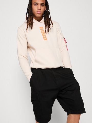 ALPHA INDUSTRIES Loosefit Cargobyxa 'Aircraft' i svart
