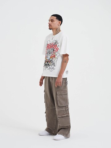 Ed Hardy Loosefit Jeans i beige