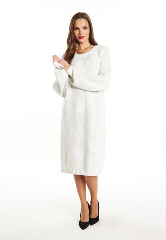 faina Knit dress in White