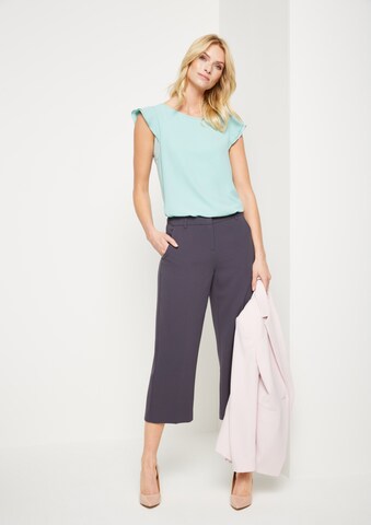 COMMA Wide leg Pantalon in Grijs