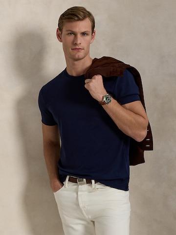 Polo Ralph LaurenRegular Fit Majica ' ' - plava boja: prednji dio