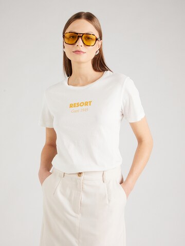 GANT T-Shirt 'RESORT' in Weiß