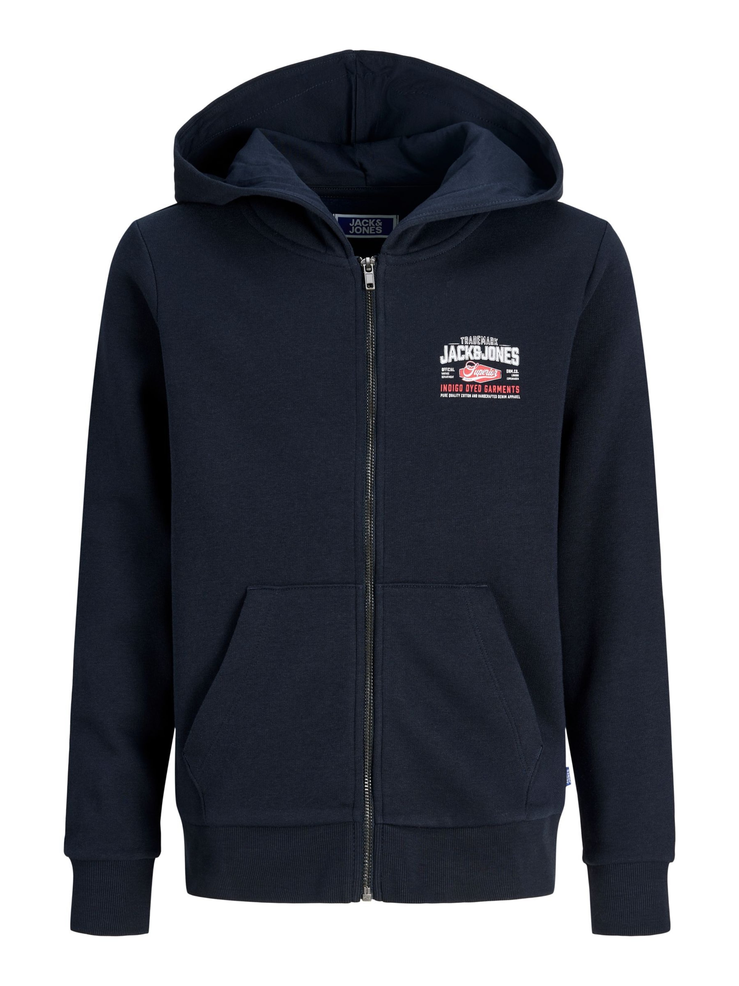 Giacca di felpa di Jack & Jones Junior in blu: frontale