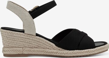 TAMARIS Sandalen met riem in Zwart