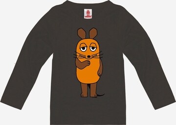 LOGOSHIRT Shirt 'Die Sendung mit der Maus' in Braun: predná strana