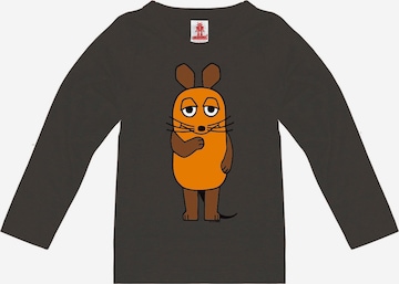 LOGOSHIRT Sweatshirt 'Die Sendung mit der Maus' in Brown: front