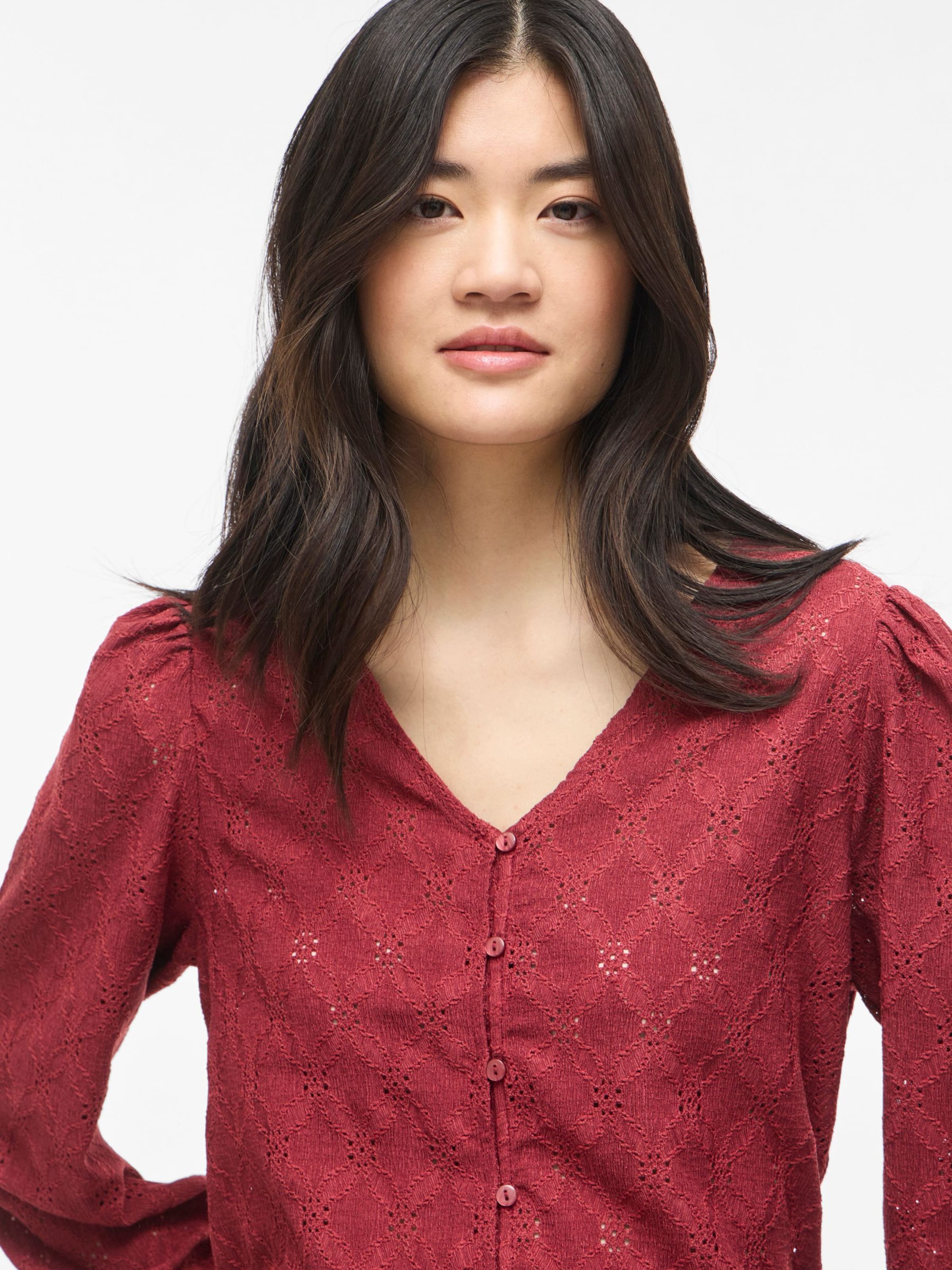 Camicia da donna di VILA in rosso