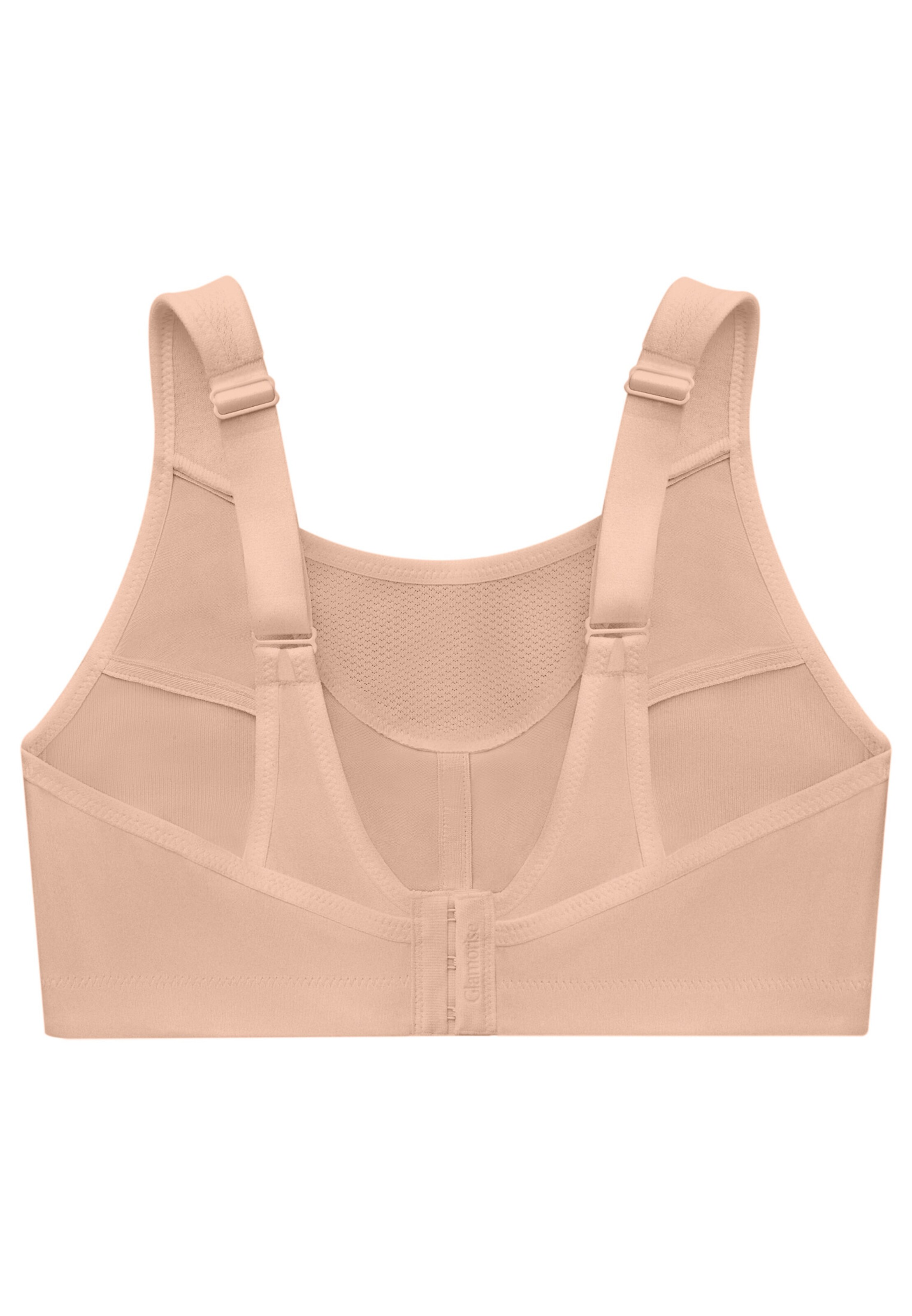 GLAMORISE Bralette Sports Bra in Beige