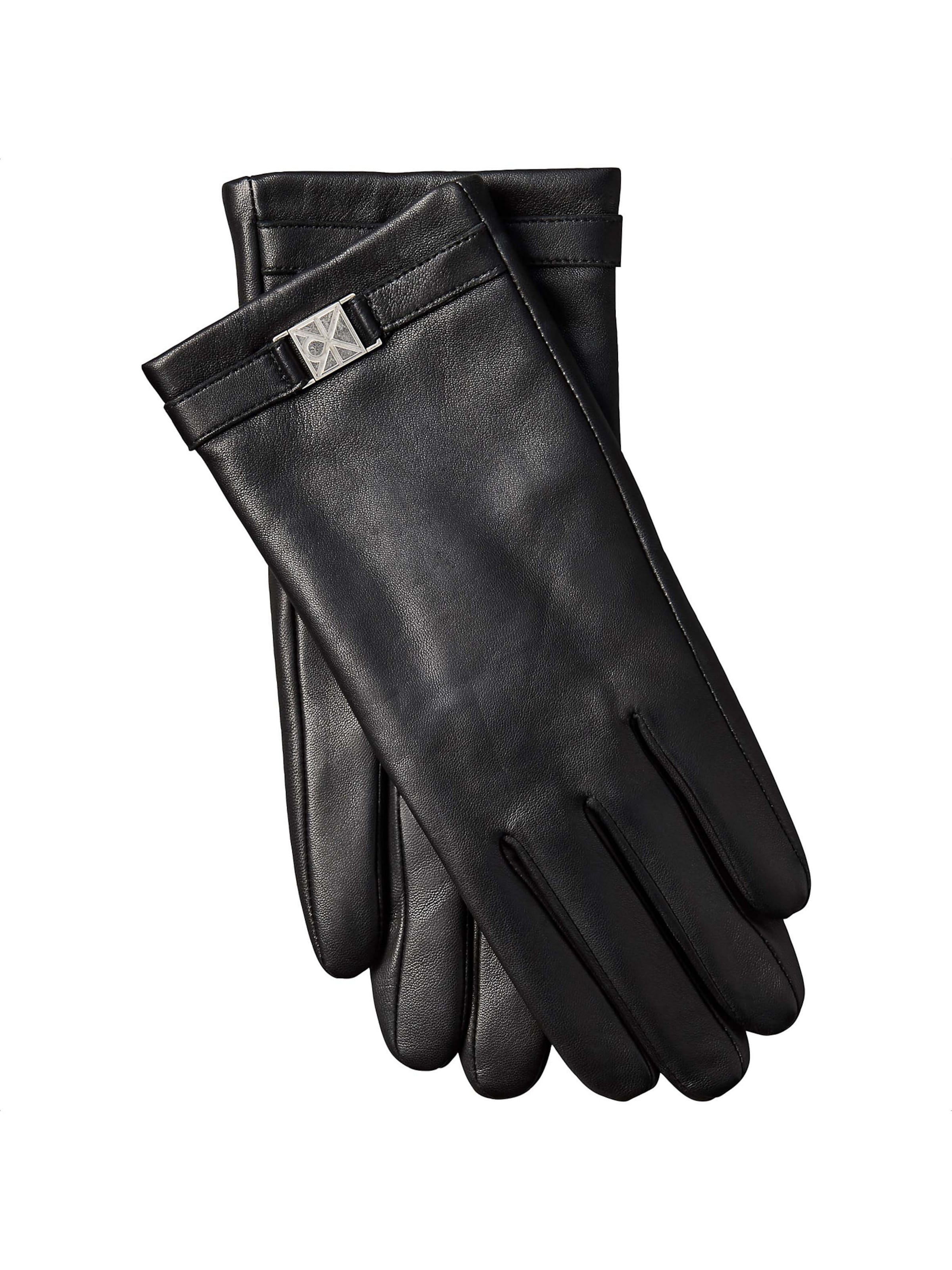 Gants Calvin Klein en noir : devant