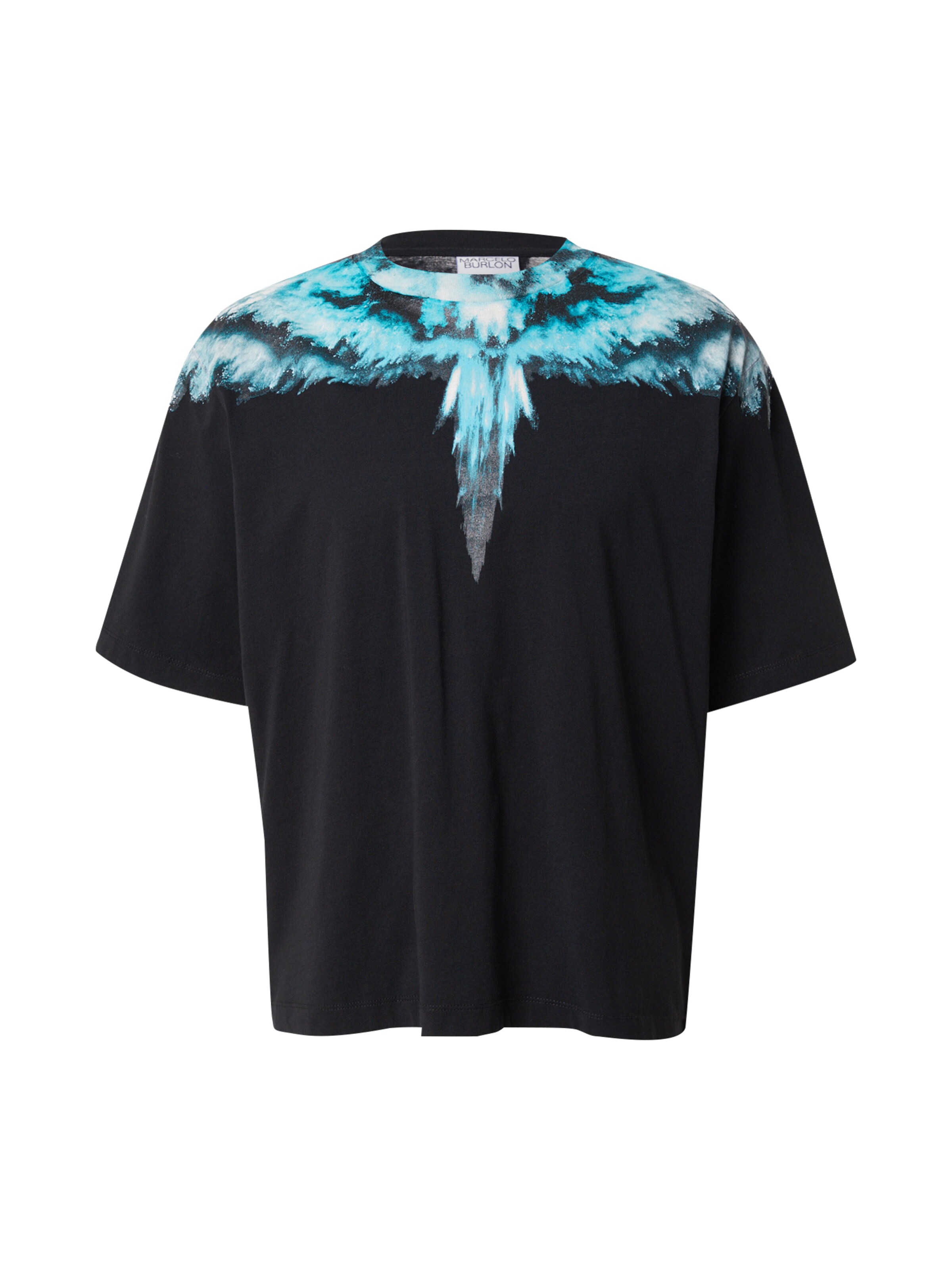 Marcelo Burlon Shirt 'COLORDUST WINGS' in Black: front