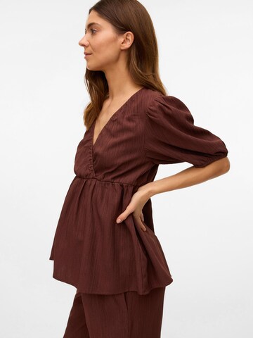 MAMALICIOUS Blouse in Bruin