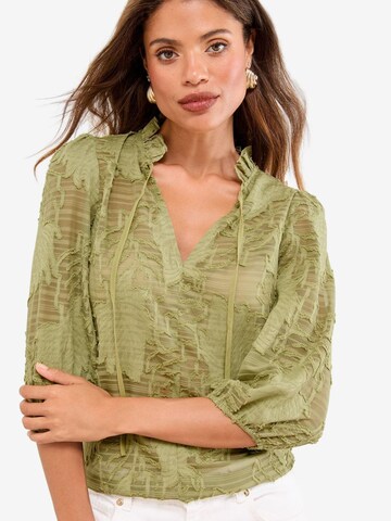 Lipsy Blúzka - Zelená: predná strana