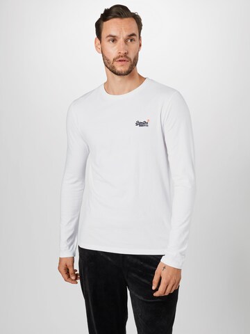 Superdry Regular fit Póló - fehér: elől