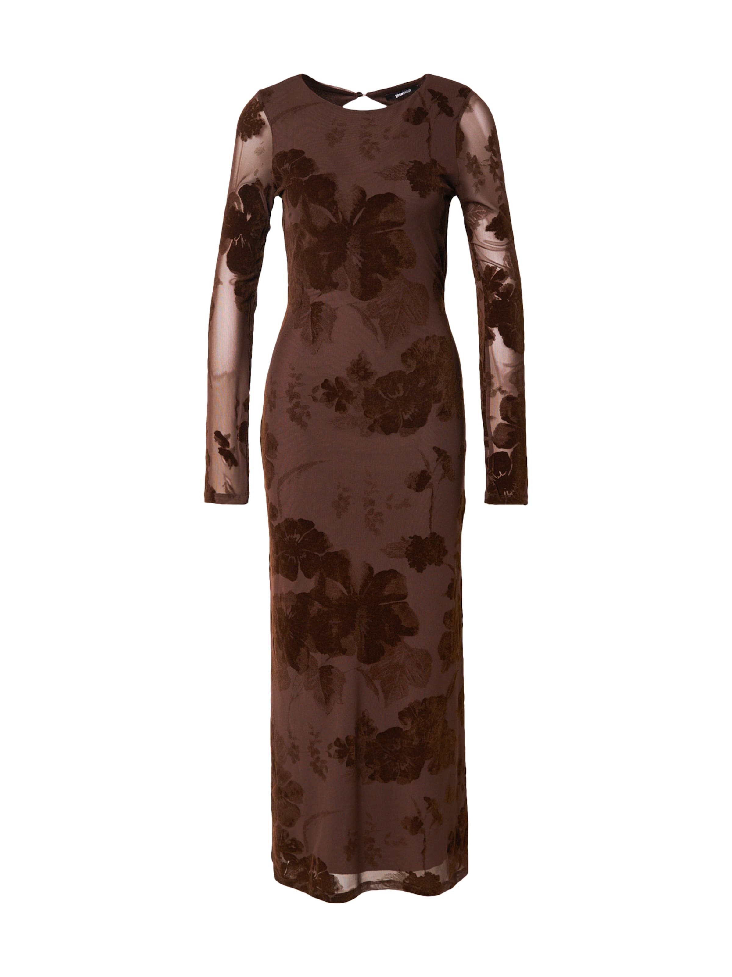 Gina Tricot Festkjole 'Burnout' i brun: forside