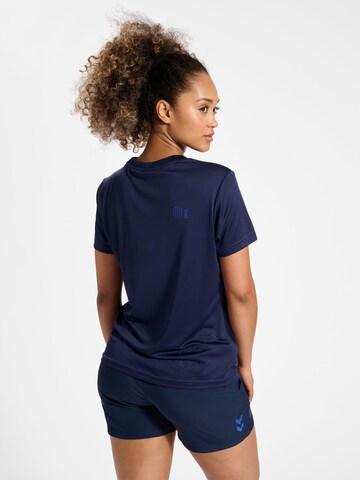 T-shirt fonctionnel 'Court' Hummel en bleu