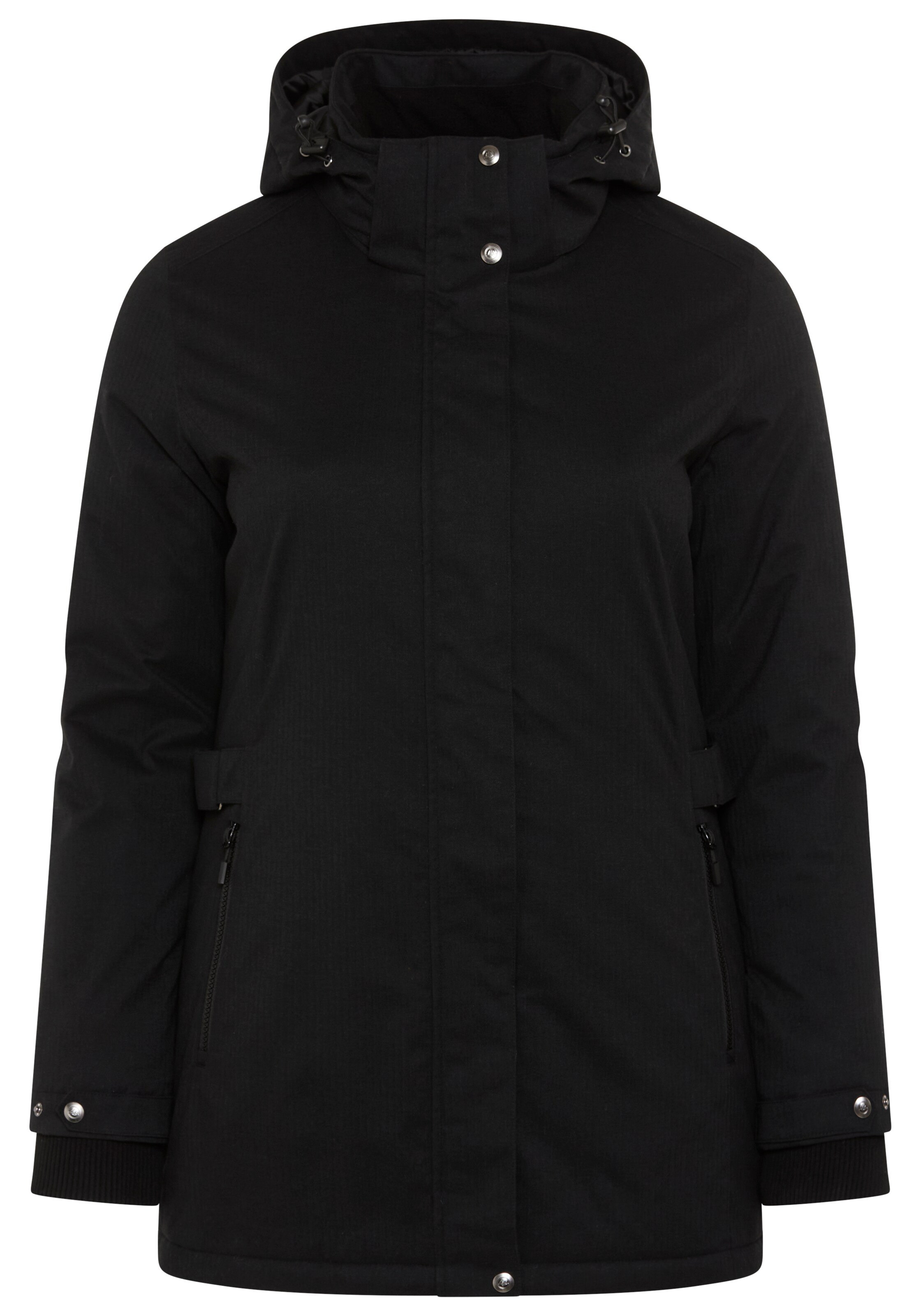 POLARINO Winterparka in Schwarz: Vorderseite