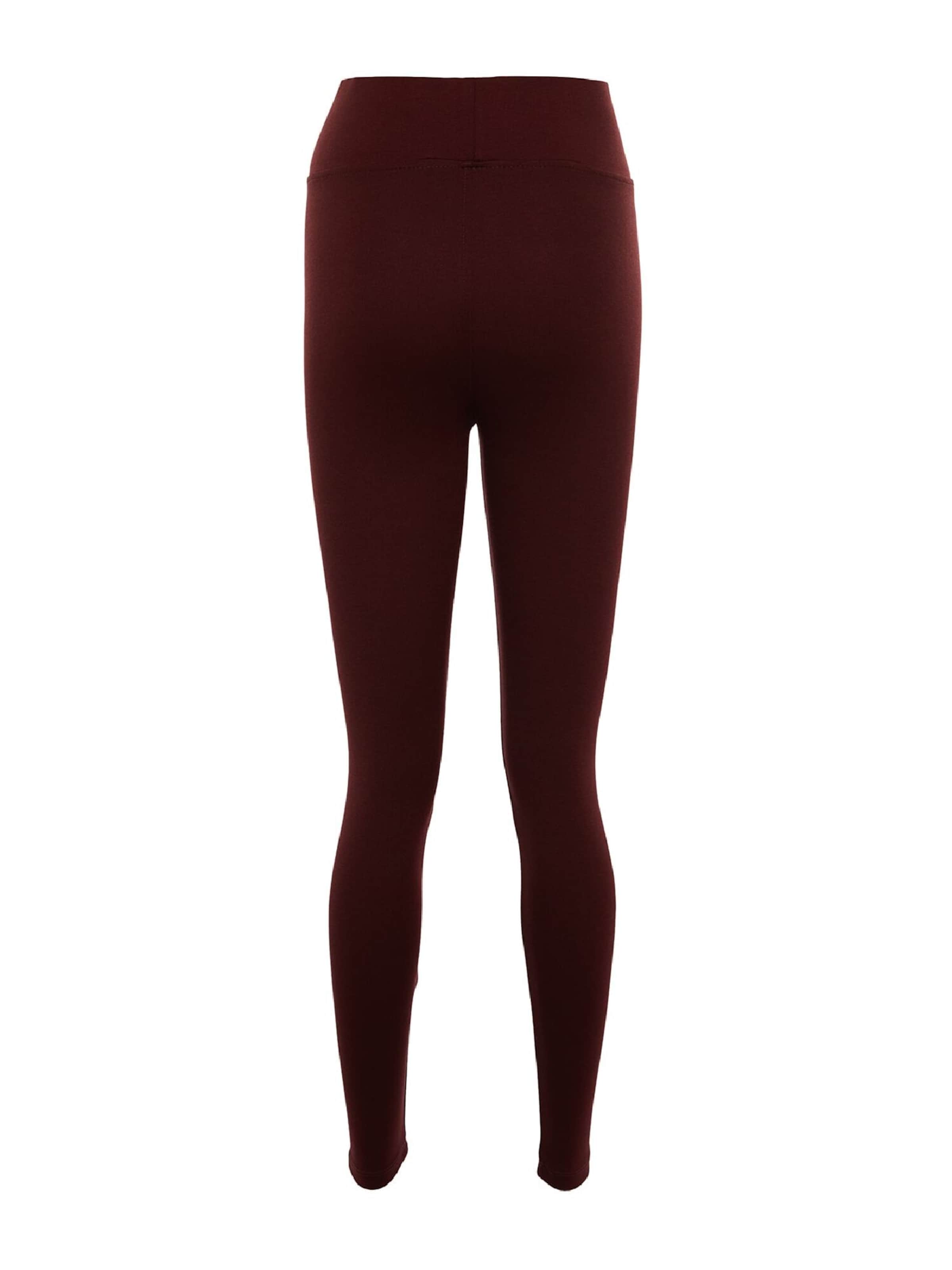Trendyol - Skinny Leggings en rojo