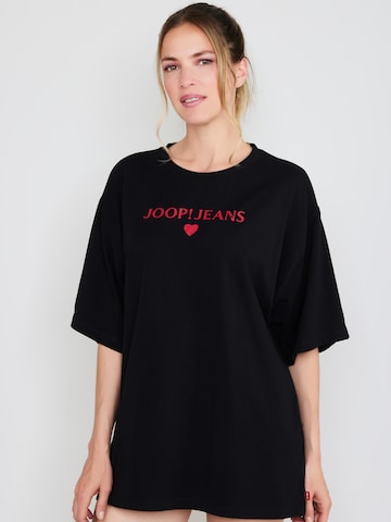 Joop Jeans - Camisa de pijama ' After Dark Loose Fit ' em preto: frente