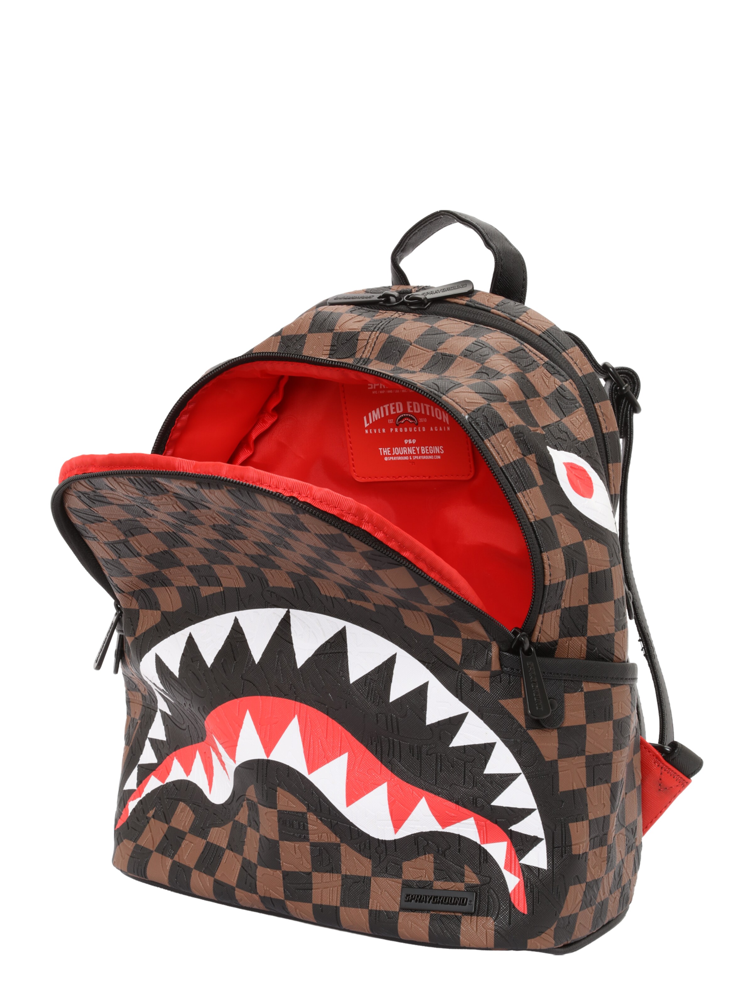 Sprayground Rugzak 'CHECK 2' in Bruin