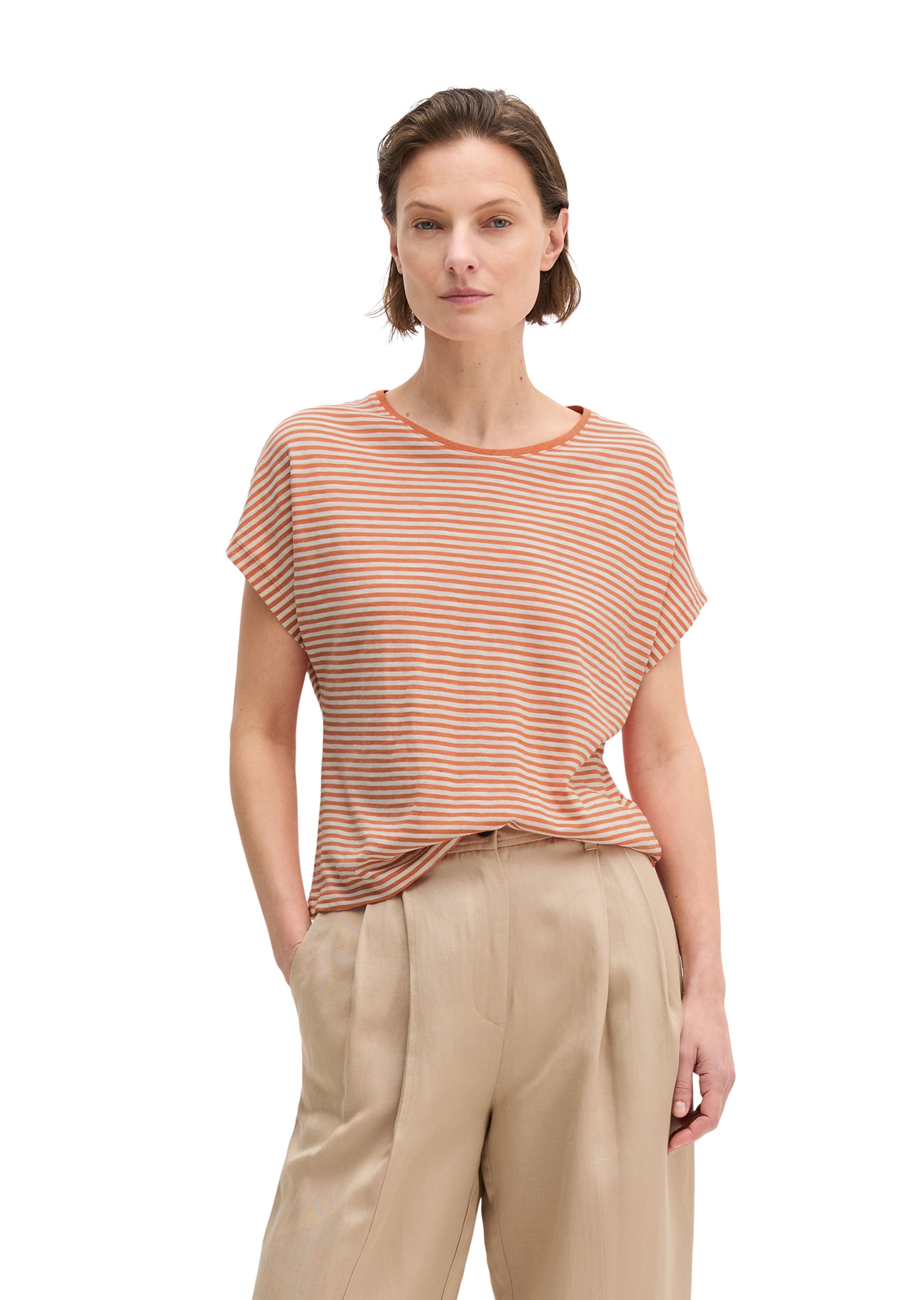 Marc O'Polo Shirt in Oranje: voorkant