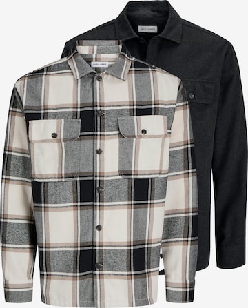 JACK & JONES Button Up Shirt 'Charge' in Beige: front